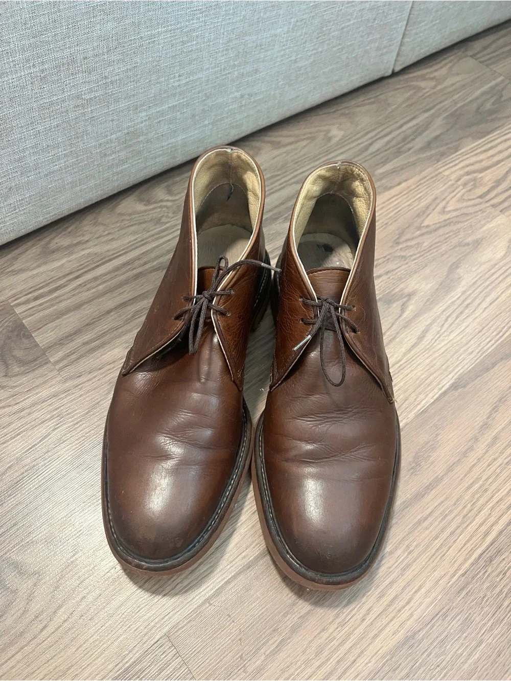 Frye Men’s Brown Leather Chukka Boots Size 9.6 Made in Mexico